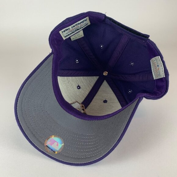 Arizona Diamondbacks MLB Vintage Purple Twins Enterprise Strapback Hat - Picture 4 of 6